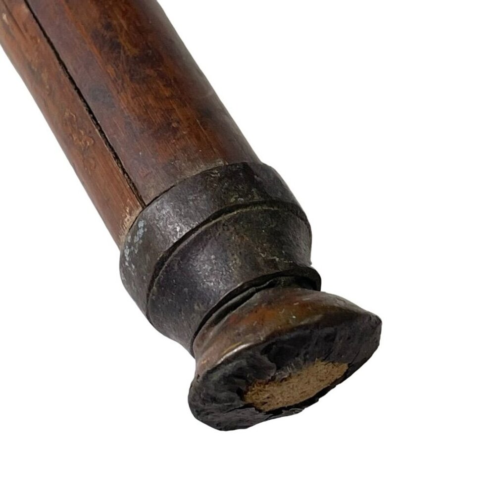 Vintage Knobby Cane Gentlemans Walking Stick Carved Engraved People Folk Art u - Picture 6 of 9